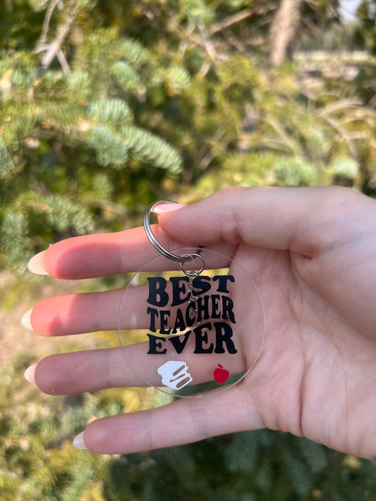 Best Teacher Ever Keychain
