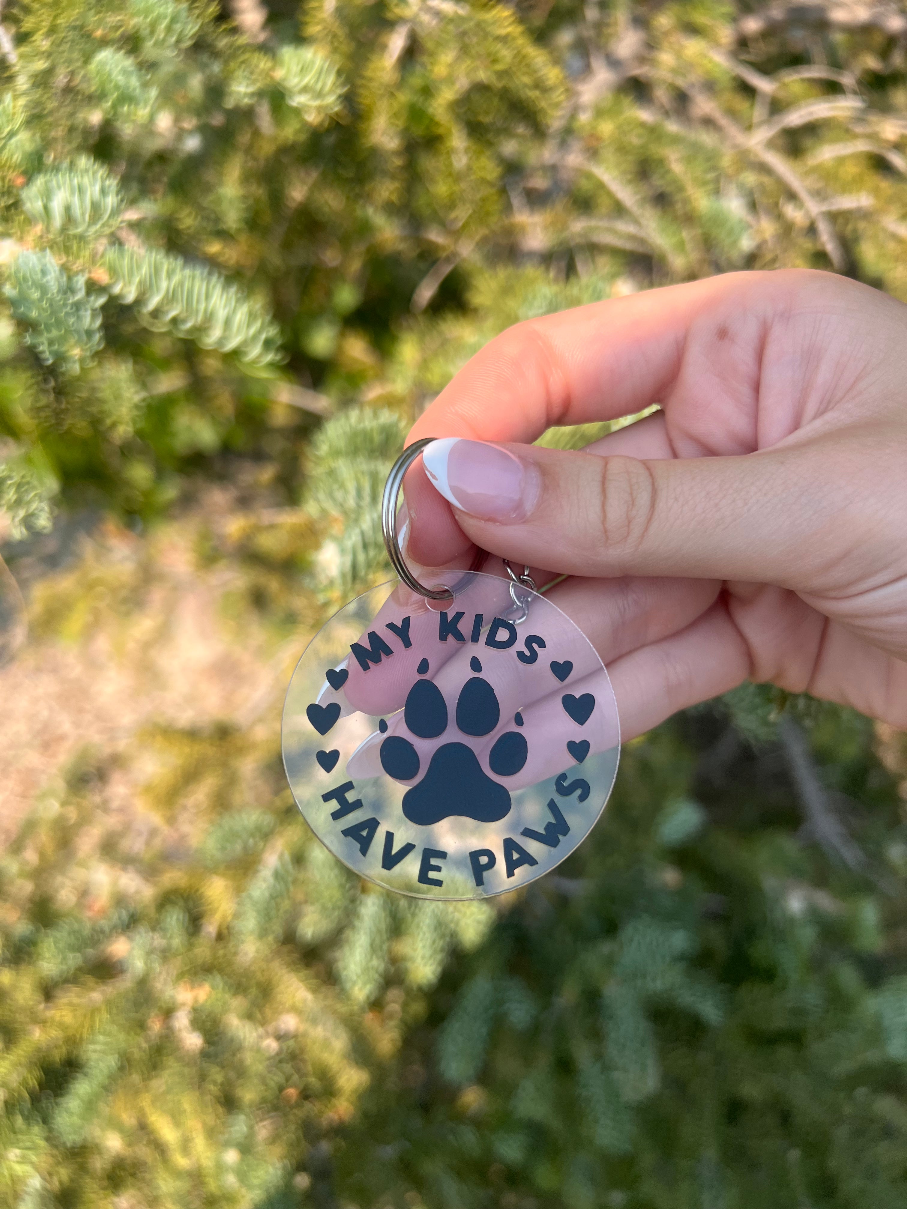 My Kids Have Paws Keychain